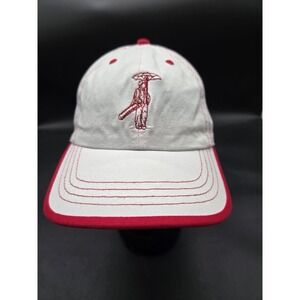 US Kids Golf White Red Embroidered Adjustable Baseball Cap Youth L/XL PGA Logo